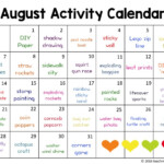 August Activity Calendar