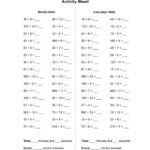 Beat The Calculator Download Print Activity Math Blaster Math
