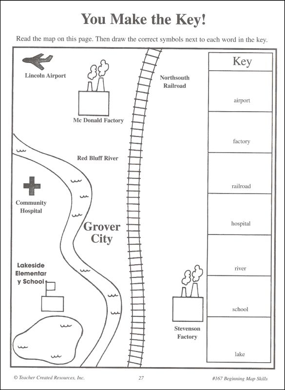 Beginning Map Skills Teacher Created Resources 9781557341679