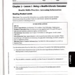 Chapter 2 Lesson 1 Building Health Skills Reteaching Activity Answers