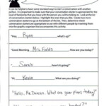 Communication Skills How To Start A Conversation School counseling