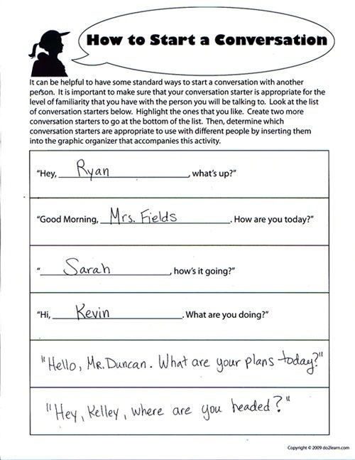 Communication Skills How To Start A Conversation School counseling 