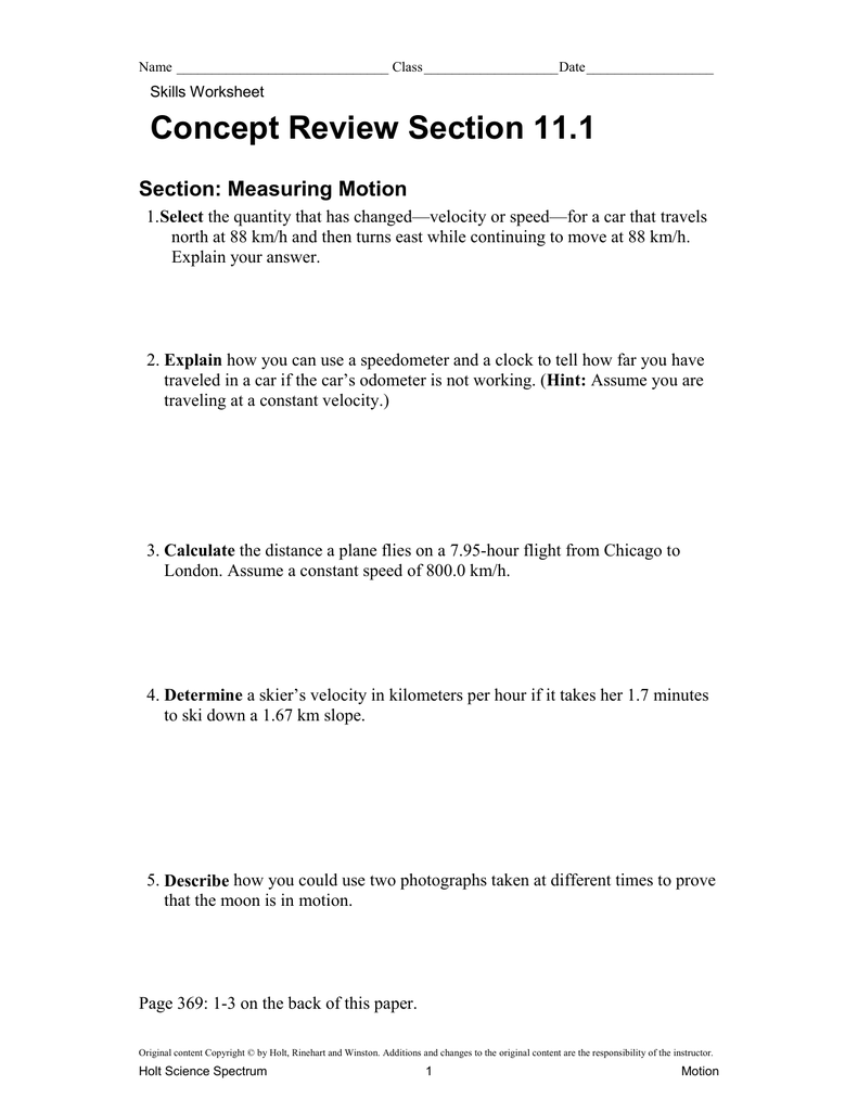Concept Revew Section 1