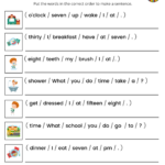 Daily Routines ESL Worksheet For Beginners Esl Worksheets For
