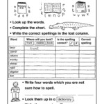 Dictionary Skills Worksheets Middle School Reading Prehension Teaching