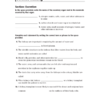 Excretory System Worksheet