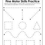 Fine Motor Skills Practice Worksheet Writing Practice Worksheets