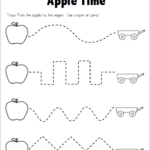 Free Fine Motor Tracing Practice For Apple Season Made By Teachers