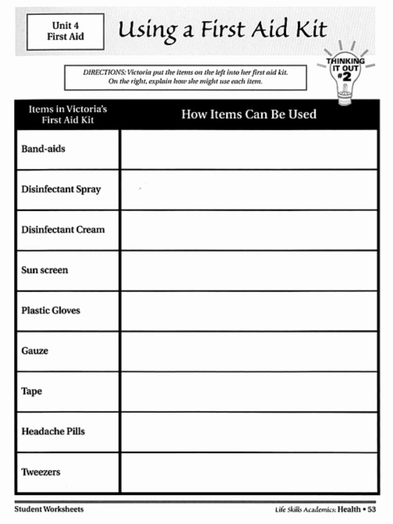 Free Printable Life Skills Worksheets For Adults Printable Worksheets