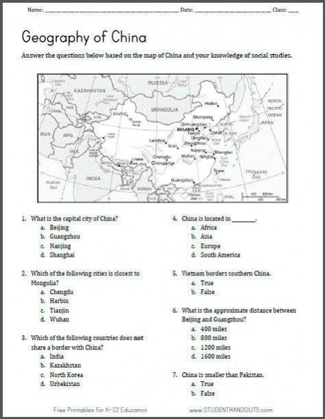 Grade 7 Map Skills Worksheets 7th Grade Thekidsworksheet