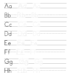 Letter Practice For Basic Handwriting Alphabet Writing Practice