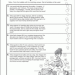 Math Problem Solving Worksheets For 4th Grade