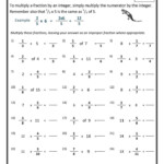 Multiplying Integers Worksheet 7th Grade WorksSheet List