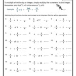 Multiplying Integers Worksheet 7th Grade WorksSheet List