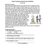 Onion Soup Third Grade Reading Worksheets Third Grade Reading