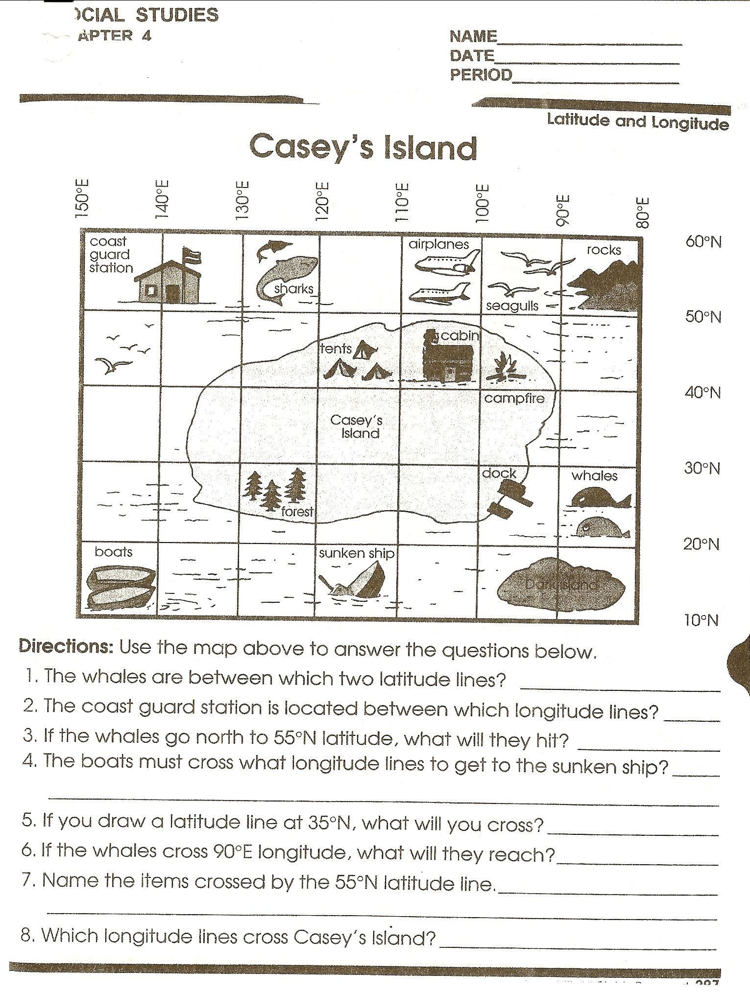 Science Skills Worksheet Answer Key Social Stu S Skills In 2020 Map