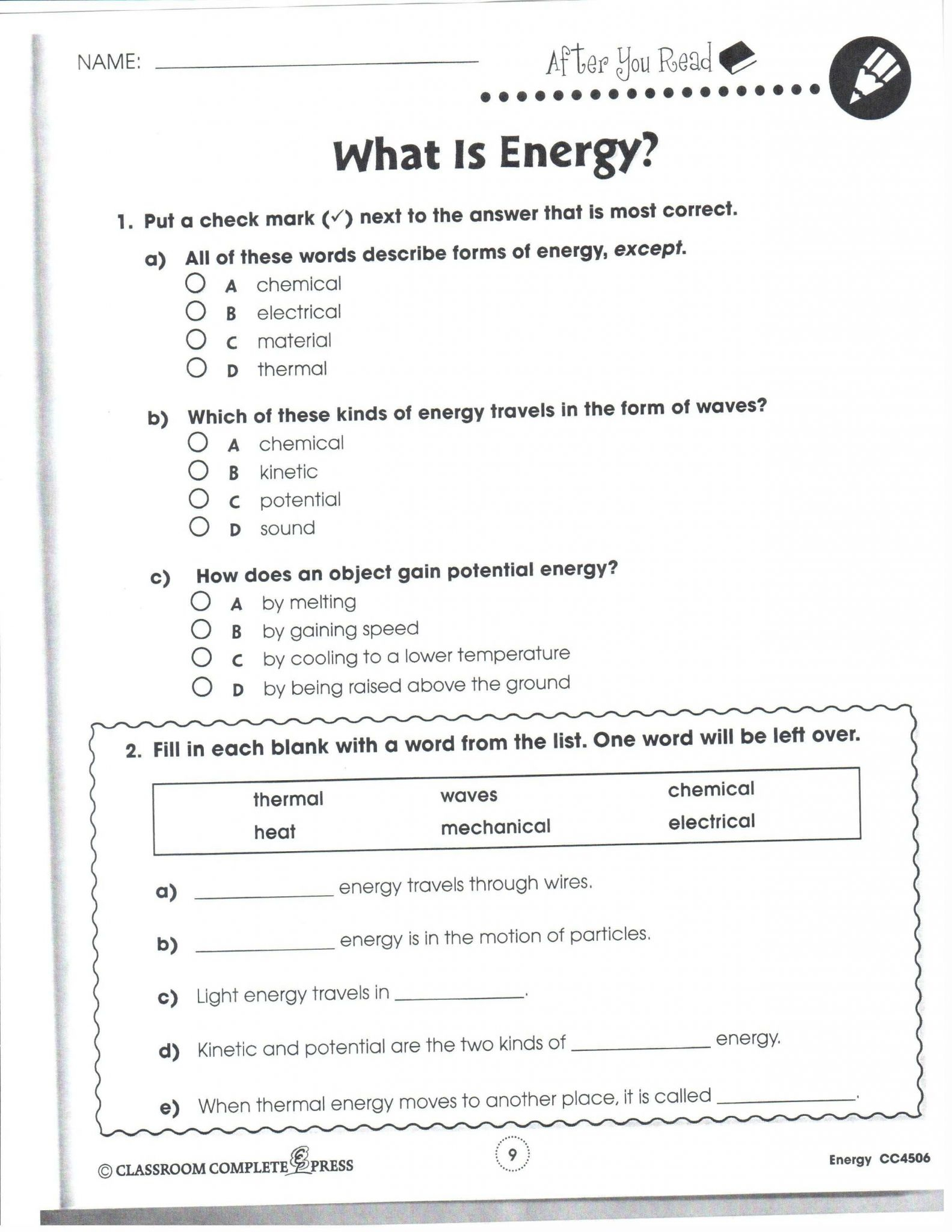 critical thinking skills worksheet environmental science answers chapter 3