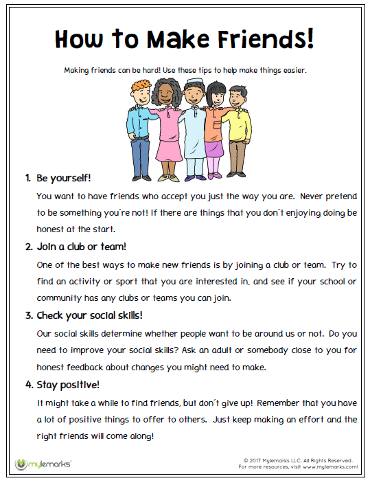 Social Interactions Worksheets