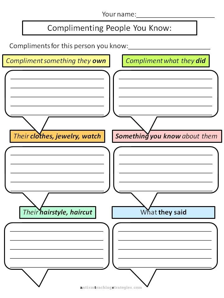 Social Skills Compliments I Love This But When I Teach Giving