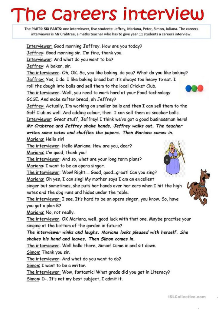 The Careers Interview Worksheet Free ESL Printable Worksheets Made By 