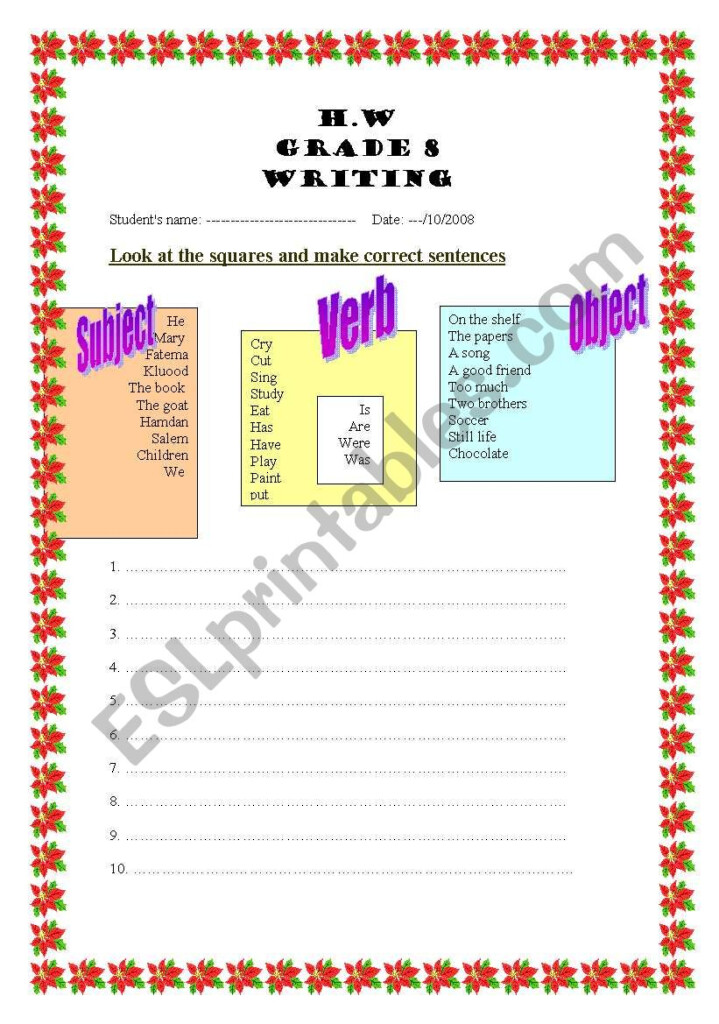 To Improve Your Writing Skills ESL Worksheet By Miss wishes