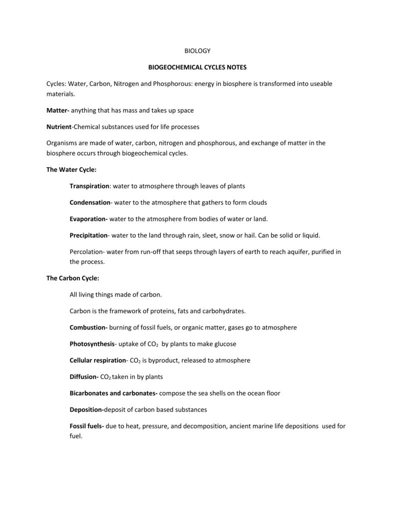 28 Water Carbon And Nitrogen Cycle Worksheet Answer Key Worksheet 