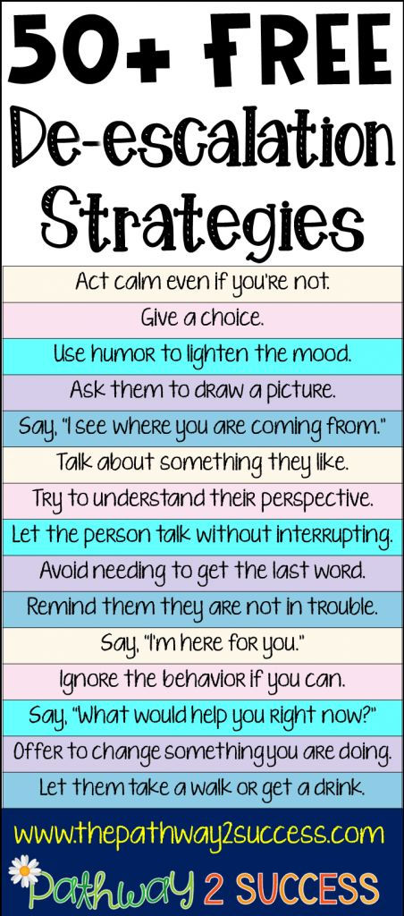 50 De escalation Strategies Coping Skills Social Emotional Learning 