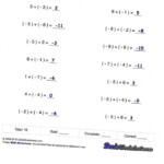 Add And Subtract Positive And Negative Decimals Seventh Grade Math