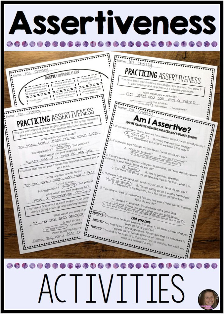 Assertiveness Activities For Social Skills And Relational Aggression 