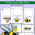 Bee Cutting Practice Worksheets The Bee Tree Mamas Learning Corner