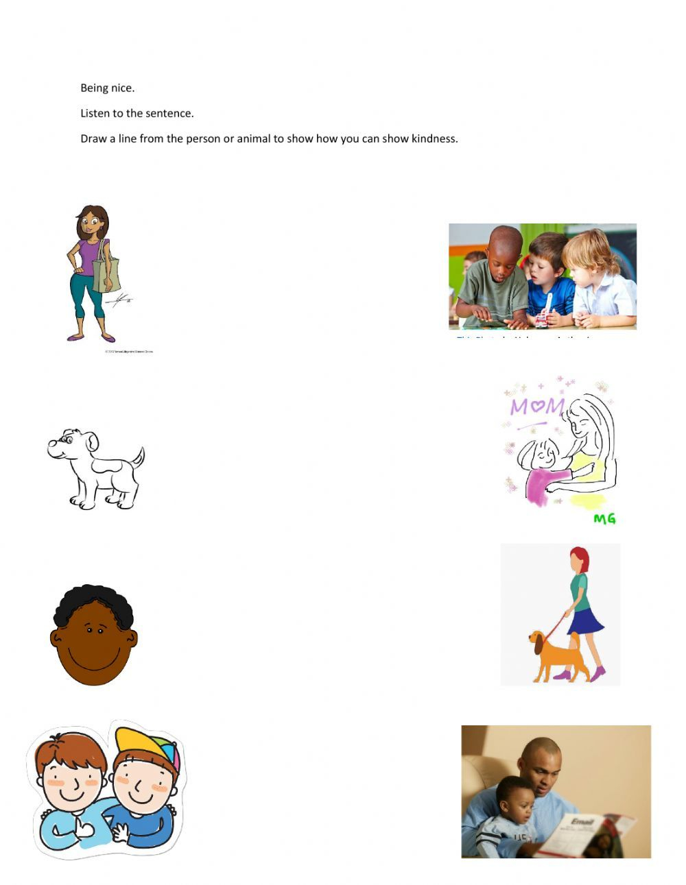 Being Kind To Others Worksheet Social Skills Life Skills School