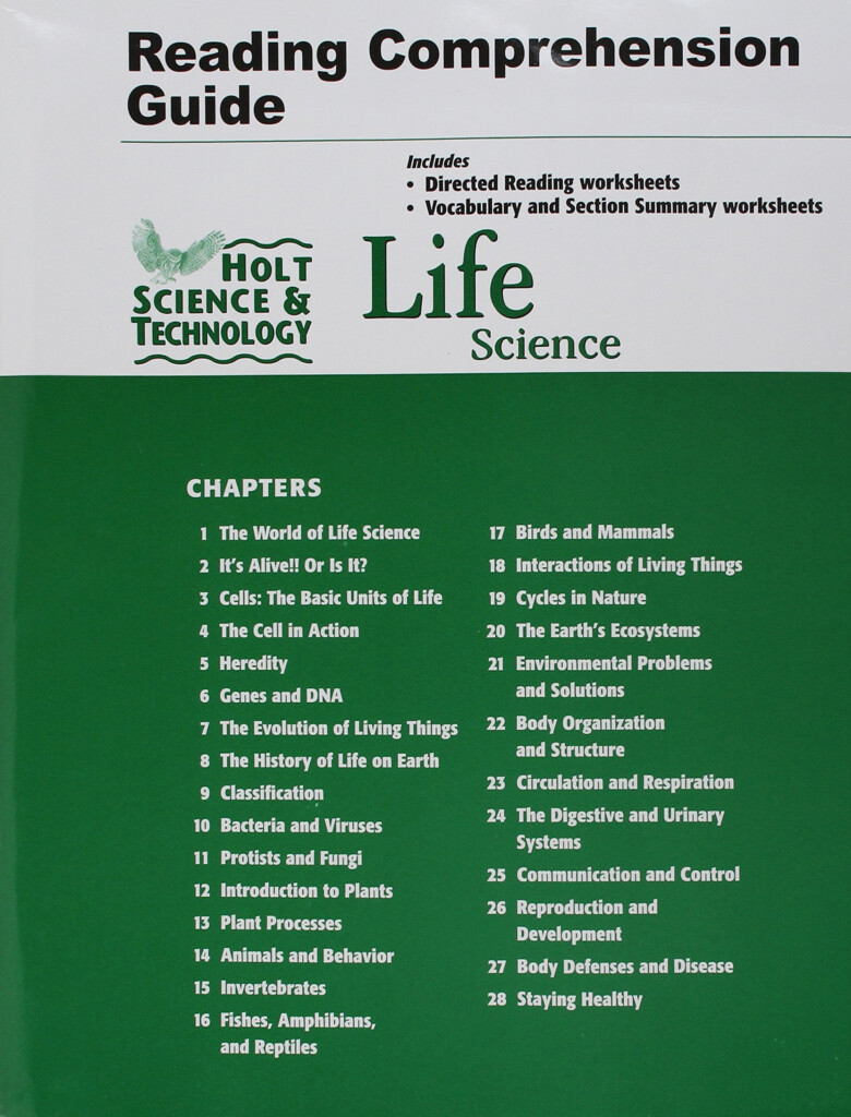 Bestseller Holt Biology Section 19 Review Answer Key