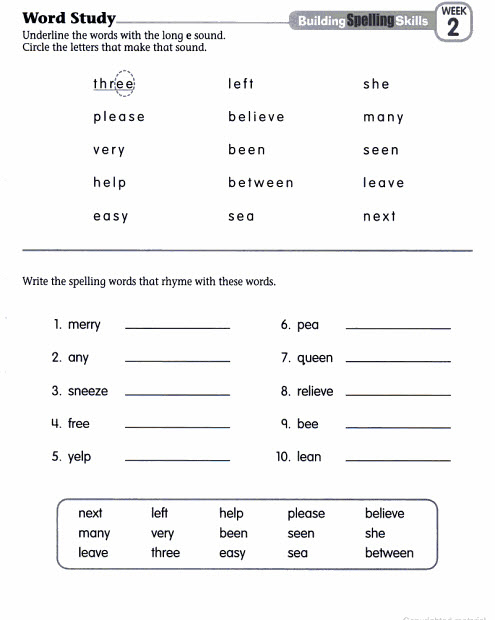 Building Spelling Skills Daily Practice Grade 3