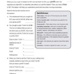 Business Math Skills Profit And Loss Worksheets Printables