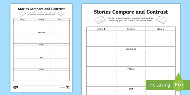 Comparing Two Stories Worksheet Nidecmege