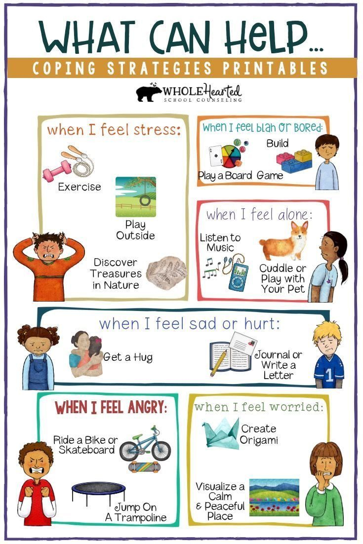 Coping Strategies Printable Comes In Kids Coping Skills Resource For