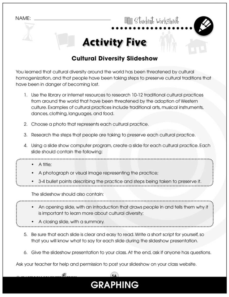 Culture Society Globalization BONUS WORKSHEETS Grades 5 To 8 