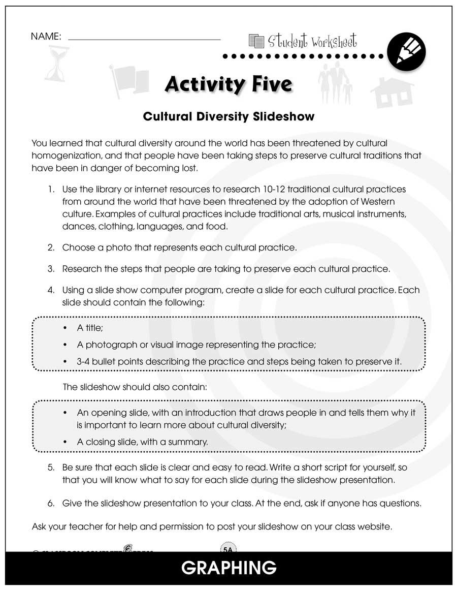 Culture Society Globalization BONUS WORKSHEETS Grades 5 To 8
