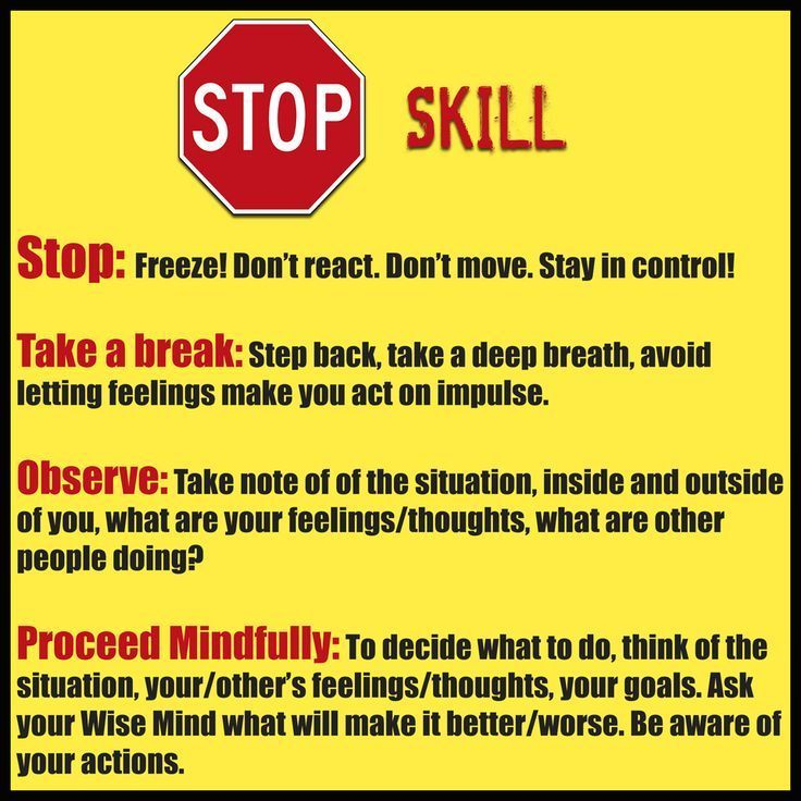 Dbt Thought Stopping Worksheet WorksSheet List