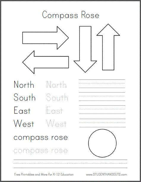 DIY Compass Rose Template Free To Print