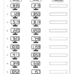 Elapsed Time Worksheets