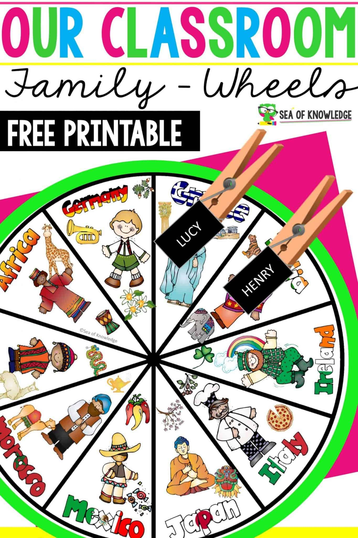 Fine Motor Activities 4 Year Olds Colour Match And Clip Wheel Sea