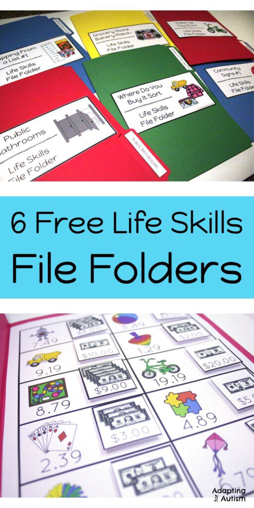 Free Life Skills Worksheets For Special Needs Students