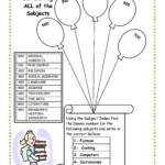 Free Printable Library Skills Worksheets Lexia s Blog
