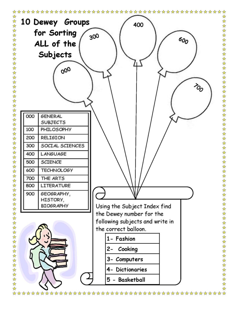 Free Printable Library Skills Worksheets Lexia s Blog