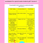 Free Printable Life Skills Worksheets For Special Needs Students Pdf
