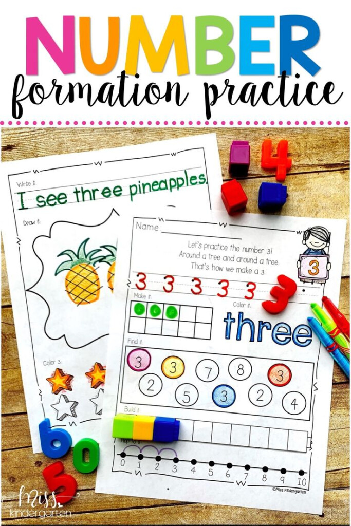 Kindergarten Math Worksheets Number Sense Activities Writing 