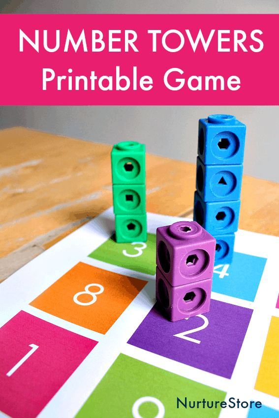 Math Towers Unit Block Addition Activity Printables NurtureStore