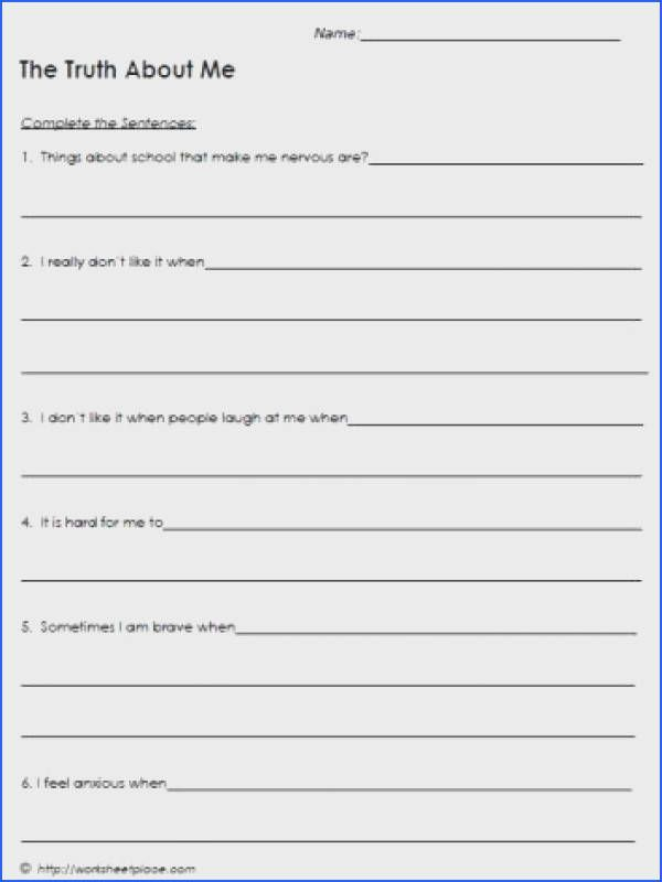 Mental Health Activities Worksheets Pdf Thekidsworksheet