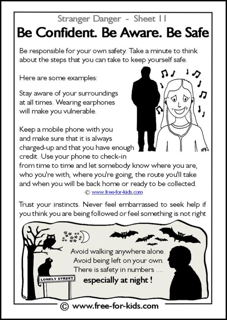 More Stranger Danger Worksheets And Colouring Pages In 2020 Teaching 